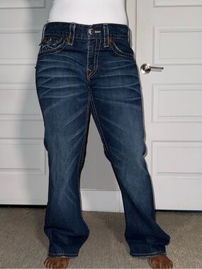 True Religion Joey Big T Flare Dark Jeans